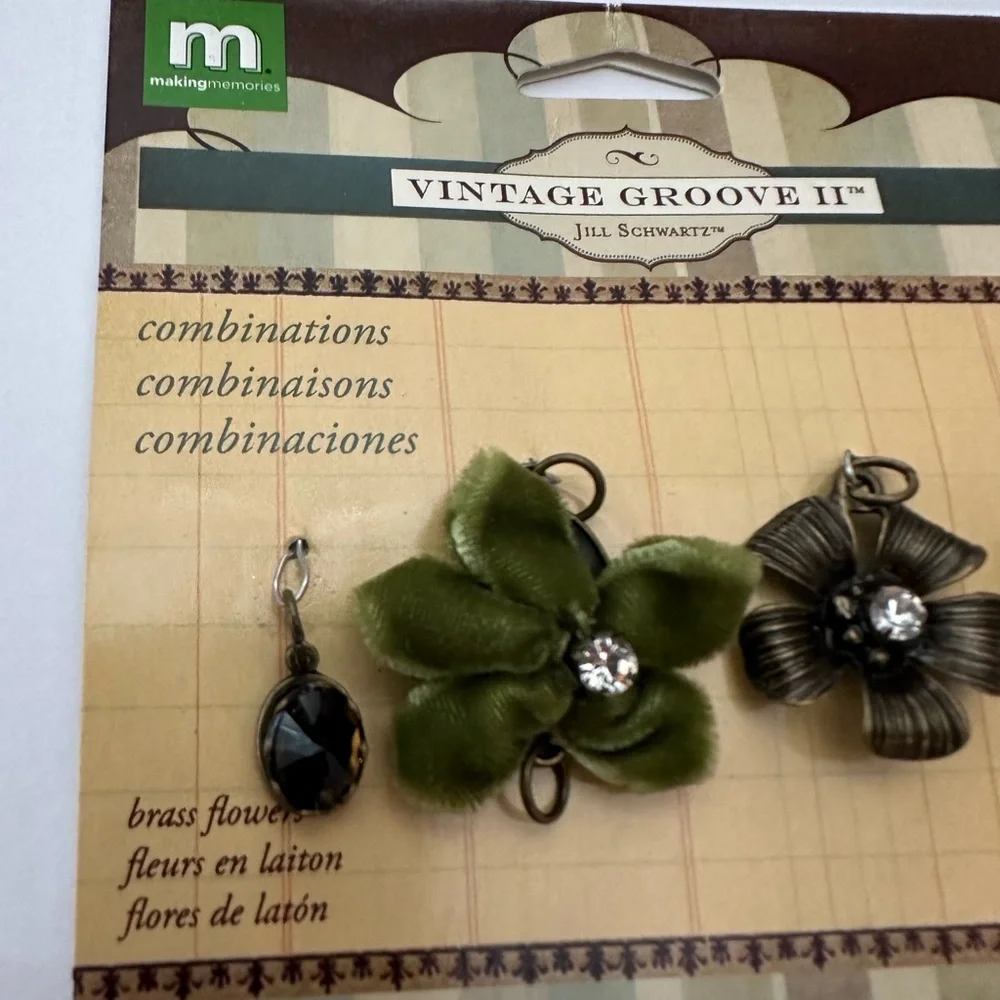 Making Memories Vintage Groove Jill Schwartz Craft Pendant Combinations Jewelry
